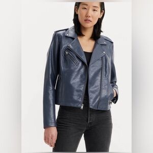 Levi's Women's grey Leather Jacket